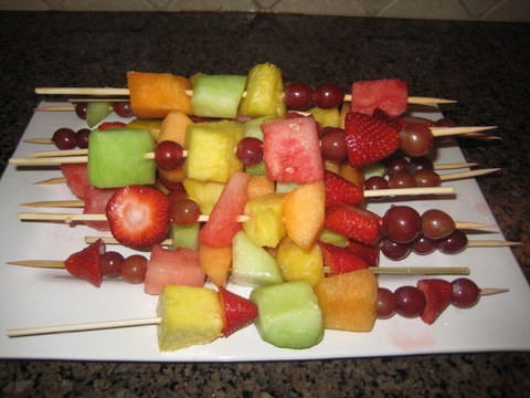 Christmas Fruit Kabobs